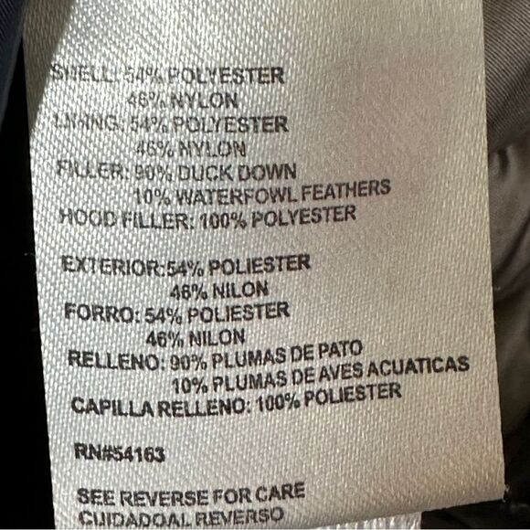 Andrew Marc Navy Blue Puffer Jacket Hooded Packable Lightweight Premium Down S - Picture 4 of 7